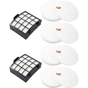 Dttery Filter Replacement for Shark Vertex DuoClean PowerFin Upright Vacuum AZ2000, AZ2000W, AZ2002 Part XFFKAZ2000, XHFAZ2000, 4 Foam, 4 Felt, 2 HEPA Filters