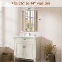 Kosmonia 30x24 Inch Bathroom Vanity Mirror Brushed Champagne Gold