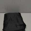 DECOLURE Satin Fitted Sheet Queen Size (1 PC)  Luxuriously Smooth & Softer Than Silk Bed Sheets w/ 15 Inch Deep Pocket Hypoallergenic Wrinkle Free, Secure Snug Fit, Elastic Corner Straps (Black)