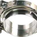 2 X 3 inch Quick Release V Band Clamp with Male Female Flanges 304 Stainless Steel for Turbo Downpipes, 2 Pack