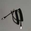 USB C Cable Fast Charging, 2Pack 3ft Coiled USB A to Type C Charge Cord for Car, USB-C Charging Cable Compatible with iPhone 17/16/15/Samsung Galaxy S20 S10 S9 S8 Plus Note 10 and More USB C Devices (Silver)