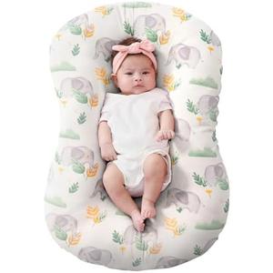 FUNUPUP Rayon Derived from Bamboo Baby Lounger Cover Compatible with Snuggle Me Lounger, Infant Lounger Pillow Cover for Newborn, Removable Elastic Newborn Lounger Cover, Cover Only