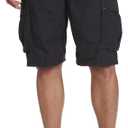 Nautica Men's Mini Ripstop Twill Cargo Short, Black, 44W