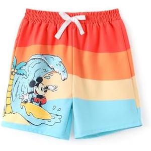 Disney Mickey and Friends Toddler UPF 50+ Swim Trunks with Compression Liner for Infant to Little boy, Size 6-9 M