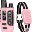 Shock Collar for Dogs, IP67 Waterproof Dog Training Collar with Remote Control, 3 Modes: Beep, Vibration, Safe Static, Rechargeable Adjustable for 15-110lbs Medium Large Dogs