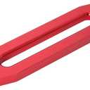 10 inch Billet Polished Aluminum Bolt-Pattern Hawse Fairlead Synthetic Winch 8000-15000 LBs for ATV/UTV Rope Cable (Anodized Red, 10'')