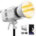 Godox Litemons LE300Bi COB Led Video Light,320W Power,2800-6500K CCT,58900 Lux@1m,Bowens Accessory Mount,Wired DMX/RDM,Bluetooth for Studio Photography Video Recording Live Streaming (White)