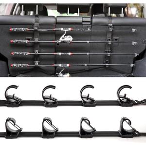 OJYDOIIIY Fishing Rod Racks for Car, 4-Rod or Combos Capacity Rod Holder for Car,SUV,Truck Front or Rear Seats