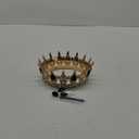 Queen Crown for Women Crystal Tiara for Girl Rhinestone Wedding Headband for Bride Hair Accessories for Costume Birthday Party Prom Gifts (Gold-Black)