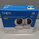 Tapo 2K Pan/Tilt Security Camera for Baby Monitor, Dog Camera w/Motion Detection, 2-Way Audio Siren, Night Vision, Cloud&SD Card Storage, Works w/Alexa & Google Assistant, 2-Pack (Tapo C210P2)