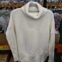 QYQ Women Turtleneck Cashmere Sweaters Oversized Long Sleeve Pullover Swearter Winter Clothing, Size Not Found