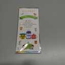 2 x Baby Bottle Labels for Daycare, Self-Laminating, Waterproof Write-On Name Labels, Assorted Sizes & Colors, Pack of 64 (Animal Friends)