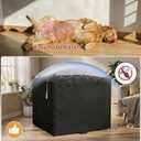 36 Inch Wire Dog Crate Cover,Durable Windproof Privacy Polyester Pet Kennel Covers,Breathable Blackout Cover for 1/2/3 Door Dog Cage. (36" L x 23" W x 25" H,Black)