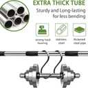 Thatch Rake - 63 Inch Dethatcher Rake with Upgraded Dual-Action Tines, Adjustable Efficient Garden Tool for Lawns Dead Grass