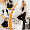 5 Pack Ipletix Fleece Lined Leggings for Women, Thermal Leggings with Pockets for Women Size L/XL