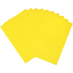 MECCANIXITY 10 Sheet Corrugated Cardboard Paper, 20 x 14 Inch Corrugated Wrap Paper Sheet Flat Cardboard Insert for DIY Art Crafts Packing Shipping Mailing, Yellow