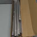 Curtain Rods for Windows 32-96 Inch, 1 Inch Adjustable Nickel Curtain Rod Set with Brackets, Easy Install