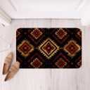 Feelyou Western Boho Decor Bath Mats for Bathroom 20"x32" Exotic Nordic Style Bohemian Rugs Ultra Soft Tribe Bath Rugs for Shower Tub Bohemian Bathroom Accossories Tribal