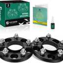 YHTAUTO 5x4.5 Hubcentric Wheel Spacers 15mm Fits Ford Lincoln Models: Explorer, Mustang, Aviator, Forged 5x114.3mm Tire Spacers 15mm with M14x1.5 Studs 70.5mm Hub Bore 2 pcs, Black