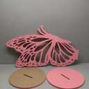 3ft Wood Butterfly Prop Large Butterfly Wings Cutout Standing Backdrop Princess Prop Decoration for Baby Shower Birthday Party(Pink)