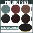 Therwen 30 Packs 4-1/2" Surface Conditioning Discs for Sanding with Tray Grit Sanding Discs Die Grinder Accessories for Metal Grinding Finishing Polishing Deburring Cleaning