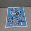 Store Safety Signs,"Hand Sanitizer Available Here" (9 x 12 in, 6 Pack)
