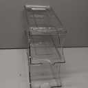 Stackable Refrigerator Organizer, Soda Can Dispenser Pop Cans Container Beverage Holder with Lid for Fridge, Freezer, Kitchen, Clear Plastic Storage Bins-Holds 10 Cans Each (Clear)