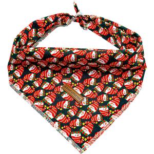 3 x Elegant little tail Christmas Dog Bandana, 1Pack Holiday Dog Scarf Dog Bandana Winter Adjustable Dog Scarf Handkerchief Boy Girl Dog Bibs Scarf for Square Dog Kerchief for Small Large Dogs (Snowmen)
