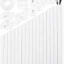 306in Cord Hider Kit, Cord Covers for Wires on Wall, Paintable Wire Cover for Cords, Cable Hider for Wall Mounted TV, White Cord Concealer, Cable Raceway Wire Management, 18xL17in x W0.95in x H0.55in