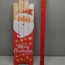 Lighted Wooden Welcome Sign for Front Porch,Merry Christmas Snowflake Porch Sign for Front Door Decorations, Red Xmas Hanging Signs Wall Sign for Christmas Happy New Year Decor Santa Claus Pattern