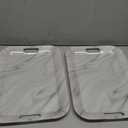 gisgfim 2Pcs Marble Serving Trays with Handles 16 x 11 Inch Large Melamine Tray Rectangular White Marble Serving Platter Grey Tray Melamine Dishes for Serving Food Outdoor Dinner Dessert Plates Party