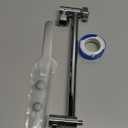 Heavy Duty Adjustable Shower Arm, 11" Brass Extension with Gear Lock Teeth & Swivel Nut, Strong Load Support, No Sagging, Keeps Shower Head Straight, Leak-Free, G1/2 Universal (Chrome)