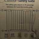Cumbor 2 Pack 29.7-40.6" Baby Gate for Stairs, Mom's Choice Awards Winner-Auto Close Dog Gate for doorways, Pressure Mounted Pet Gates Indoor, Easy Walk Thru Wide Safety Child Gate for Dog, Black