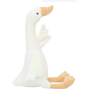 23.6" Goose Plush, Long Goose Neck White Stuffed Animal Christmas Swan Plush Toy