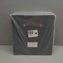 13 Inch Cube Storage Bin 6 Pack Collapsible Fabric Basket with Handles and Labels, Cube Storage Organizer for Closet, Bedroom, Living Room, Beige