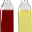 Home Basics OV01704 2-Piece Oil and Vinegar Set, 2.29" L x 2.29" W x 11.75" H
