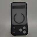 for iPhone 17 Pro Max Magnetic Case with Stand, Camera Control Button, Compatible with MagSafe, Full Lens Protection, Rugged Military Grade Drop, Translucent Matte Slim Case for 17 Promax, Black