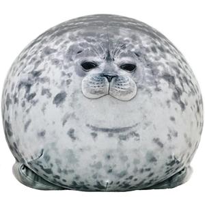 23.7 inch Large Seal Plush Pillow: Soft Stuffed Animal Toy ,Chubby Blob Seal Plushie for Boys Girls, Cute Room Decor Ocean Animals Pillow for Bed Sofa, Kids Gifts for Birthday, Valentine, Christmas
