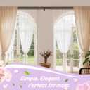 KAMANINA 1 Inch Double Curtain Rods 66 to 120 Inches (5.5-10 Feet) Telescoping Heavy Duty Drapery Rod for Windows 54 to 115 with Twisted Cage Finials, Antique Bronze