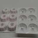 HUAKENER 2 Pcs Mini Bundt Cake Pan, 6-Cavity Fluted Tube Cake Pan, Non-stick Silicone Baking Mold for Cupcakes, Donuts, Muffins, Cornbread, Brownies, Jellies