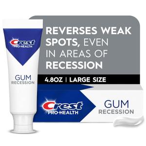 Crest ProHealth Gum Recession Toothpaste 4.6 oz  Anticavity, Antibacterial Flouride Toothpaste, Clinically Proven, Gum Protection Even in Areas of Recession