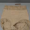 SHAPELLX Shapewear for Women Tummy Control Short Faja Body Shaper Compression Panties Mid Waisted Briefs Lace Underwear (Large, A2-Beige)