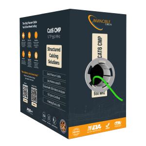 Cat6 Plenum Cable 1000ft | 0.57mm 100% Pure Copper, 550MHz 23AWG UTP | DSX-8000 Analyzer Tested Up to 100m | 10Gb, PoE++ | Industrys Most Certified Cable | (Teal)