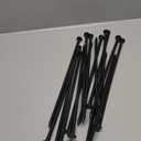 16 Inch Rebar Stakes,Ground Stake 1/2 Inch DiameterGalvanized Steel Ground Anchors, Heavy Duty Metal SpikesAsphalt Anchor,Used for Speed Bump Wheel Stop and Camping Tent(16 Pack Black)