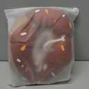 Seyezo Cat Cone Collar Soft, Adjustable Cat Recovery Cone, WaterproofBrown Large, Stop Licking, Elizabethan Collar for Kittens, Cute Donut E Collar, After Surgery Neck Pillow, Cone of Shame, Large