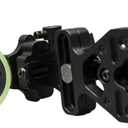 Archery Compound Bow Sight Lightweight Durable Machined Aluminum .019" Fiber Optic