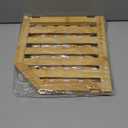 VERTORGAN Bamboo Corner Shelf,2 Tier Plate Organizer for Cabinet and Countertop,Pantry Dish and Spice Rack for Kitchen