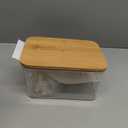 5 Pack Laundry Pod Containers and Dryer Sheet Holder for Laundry Room Organization Acrylic Jars with Lids and Labels for Laundry Detergent Laundry Pods Dry Sheet Organizing (3+1+1 Pack)