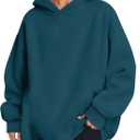 Trendy Queen Womens Oversized Hoodies Comfy Sweatshirts Fall Fashion 2025 Outfits Casual Tops Fleece Clothes with Pockets (Large, Navy)