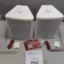 Pyle Home Pyle PDWR63 Dual Waterproof Outdoor Speaker System-6.5 Inch Pair of Weatherproof Wall or Ceiling Mounted White Speakers w/Heavy Duty Grill,Universal Mount-for Use in The Pool,Patio